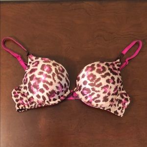 Victoria’s Secret Bombshell Bra pink leopard 34A
